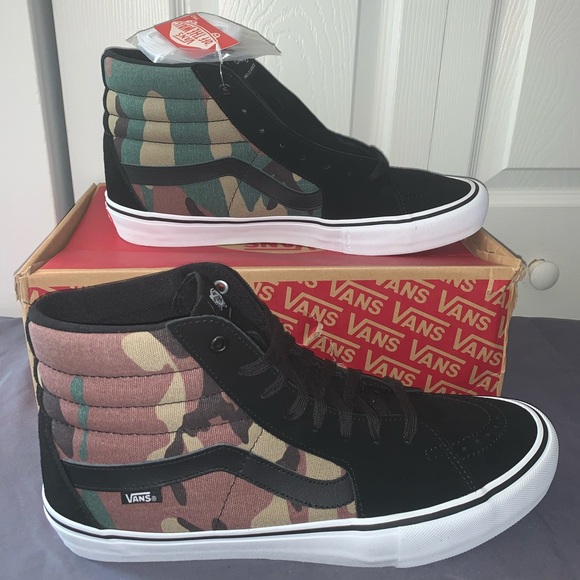 vans sk8 hi pro camo